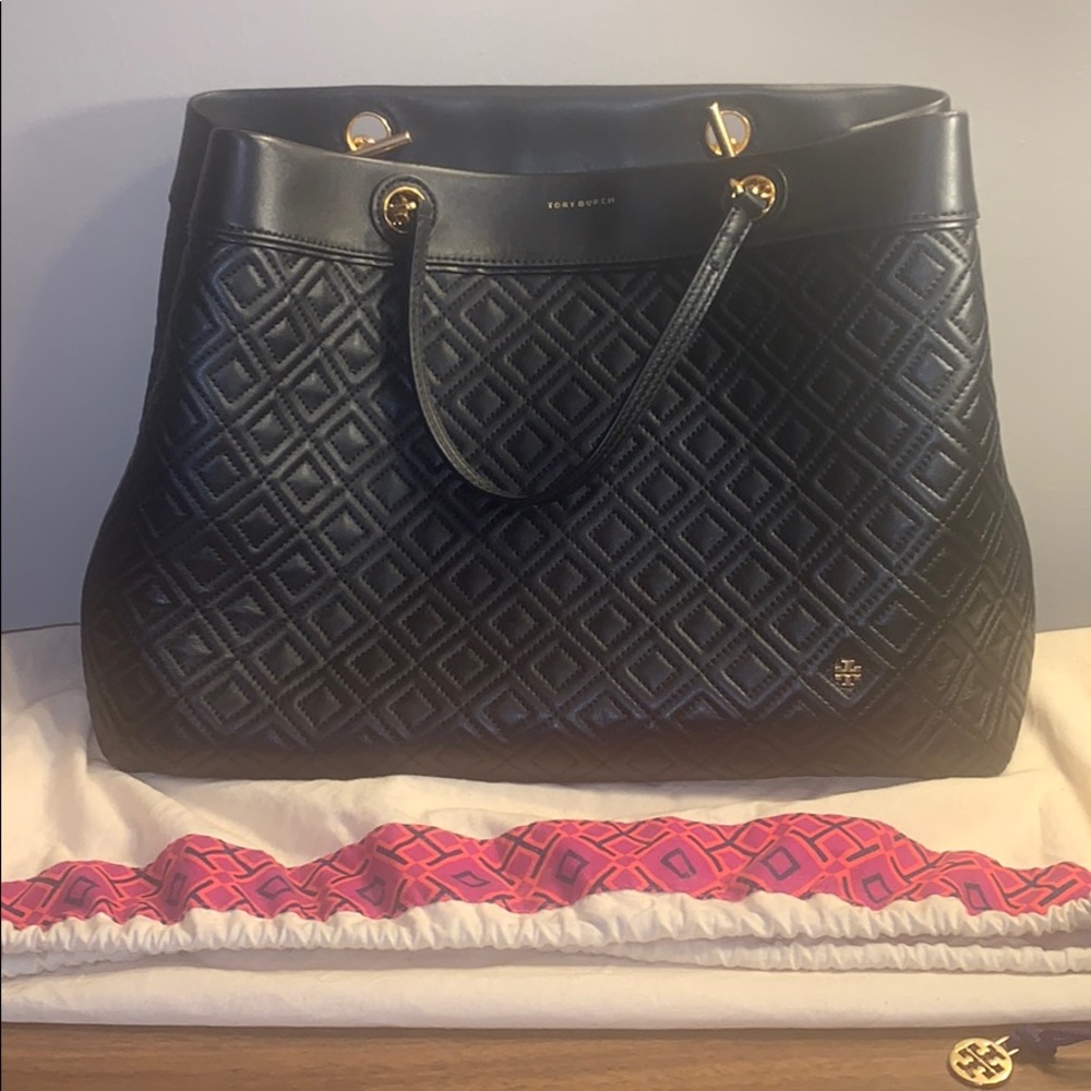 Tory Burch fleming triple-compartment tote